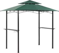 Beliani Sodo paviljonas NARO Metal 240 cm 148 cm tamsiai žalias