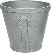 Beliani Gėlių vazonas VARI 45 cm pilkas
