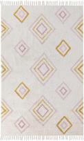 Beliani Kilimas LASHE balta 140 x 200 cm medvilninis