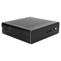 G60S HTPC Korpusas Pilnai Aliumininis DCATX Maitinimo Šaltinis MiniITX Dėžė Staliniam Kompiuteriui(Juodas USB2.0) juoda