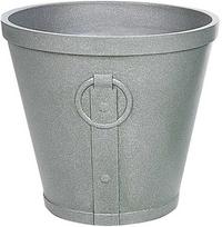 Beliani Gėlės vazonas VARI 41 cm pilkas