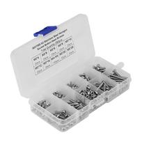 280pcs M3*4 5 6 8 10 12 16 20 25 Button Head Hex Socket Screws Nuts with Plastic Case