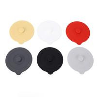 6 vnt. silikoninis puodelio dangtelis Dulkėms atsparus Apvalus Universalus puodelio dangalas 9,5 cm Raudonas Geltonas Juodas Baltas Tamsiai pilkas Šviesiai pilkas beige