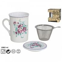 Puodelis GARDEN su sieteliu ir dangteliu, 280 ml.