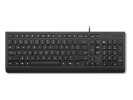 Klaviatūra Lenovo Essential Wired Lithuanian Black