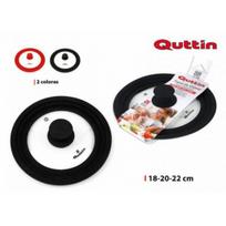 Dangtis Qut Universalus Stiklinis 18/20/22cm su Silikoniniu Apvadu