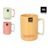 Puodukas HAPPY 21014 Keramikinis 380ml