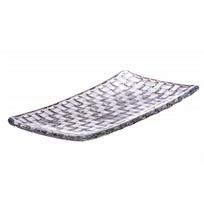 Lėkštė serviravimui 58244 stiklinė 28x14cm