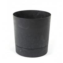 Vazonas AURA plastikinis su lėkštute, 29x28cm