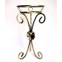 Gėlių stovas metalinis 10-0422 Sendinto aukso 64x34cm