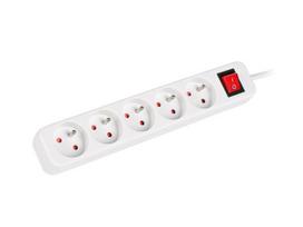 Elektros prailgintuvas Lanberg PS1-05E-0150-W 5 lizdai su jungikliu, 1.5m