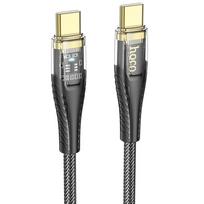 USB C to USB C Hoco 3A 60W 1.2 m U121 black cable