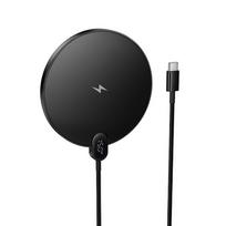 Hoco 15W Wireless Charger with USB C Cable and Digital Display CW62 Black