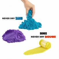 Mga Kinetic Sand Wonder Factory Never Dry Sand Bag, Purple Teal