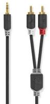 Nedis Cable, 3.5mm AUX - 2x RCA, 5m
