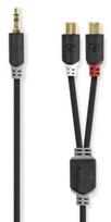 Nedis 3.5mm M to 2x RCA F 0.2m adapter