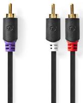 Nedis Cable 1x RCA - 2x RCA Subwoofer 3m