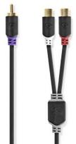 Nedis Cable 1x RCA - 2x RCA F Subwoofer 0.2m