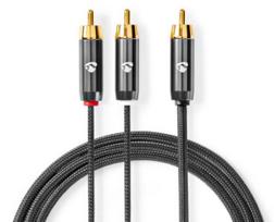 Nedis Cable 1x RCA - 2x RCA Subwoofer 3m