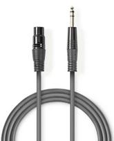 Nedis XLR F cable - 6.35mm M 1.5m