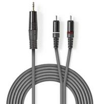 Nedis Cable, 3.5mm AUX, 2x RCA, 1.5m
