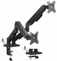 Gembird Adjustable desk display mounting arm with USB for 2x 17"-32" monitors