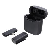 Bel Wireless Lavalier Mikrofonas Type C su Įkrovimo Dėklu S11 Juodas