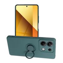 Silikoninė dėklas su žiedu XIAOMI Redmi Note 13 5G žalia