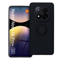 SILIKONINIS ŽIEDŲ dėklas XIAOMI Redmi Note 14 Pro Plus 5G juodas