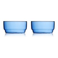 Mėlynos spalvos iš stiklo maži dubenys 2 vnt. 500 ml Torino – Lyngby Glas