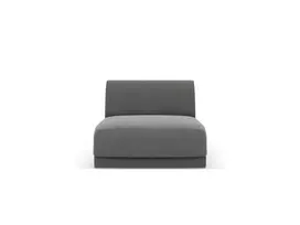 Velvet Modul sofa be porankių, Miley, 1 sėdynė, 90x75x70, šviesiai pilka