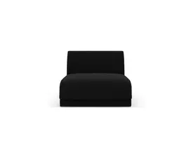 Velvet Modul sofa be porankių, Miley, 1 sėdynė, 90x75x70, juoda