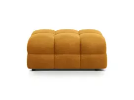 Velvet pufas, Kendal, 1 sėdynė, 104x72x45, garstyčių spalvos