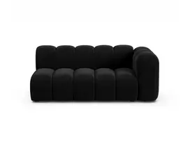 Velvet dešininė modulinė sofa, Lupine, 3 vietų, 175x95x70, juoda