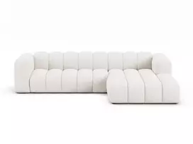 Modulinė kampinė sofa - dešinė, Lupine, 4 sėdimos vietos, 290x177x70, balta