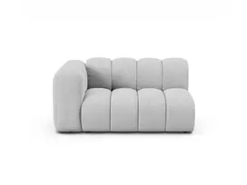 Kairinė modulinė sofa, Lupine, 2 vietų, 145x95x70, šviesiai pilka