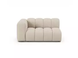Kairinė modulinė sofa, Lupine, 2 vietų, 145x95x70, smėlio spalvos