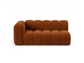 Velvet kairėn esanti modulinė sofa, Lupine, 3 vietų, 175x95x70, terakota