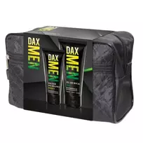 DAX_SET Men 3-in-1 valomasis gelis 180 ml + raminamasis balzamas po skutimosi 100 ml + kosmetinė