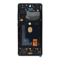 FixCell LCD ekranas SAMSUNG S20 FE OLED su rėmu tamsiai mėlynas