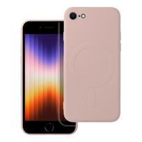 SILIKONINIS MAG COVER dėklas, suderinamas su MagSafe, IPHONE 7 / 8 / SE 2020 / SE 2022 rožinis