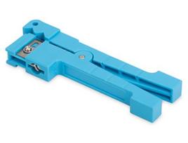 Stripping tool for bundle conductors filled with fibers in fiber optic installation cables