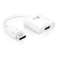 j5create JDA154 DisplayPort to HDMI Adapter weiss ermoeglicht einen weiteren Monitor ueber HDMI an zu schliessen Dual-Port faehig (JDA154)