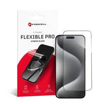 Forcell Lankstus Nano Stiklas 5D iPhone 15 Pro Max juodas