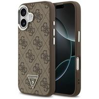 GUESS dėklas IPHONE 17, suderinamas su MagSafe GUHMP17SP4TSRCMW (PU 4G W/Triangular Logo SL) rudas