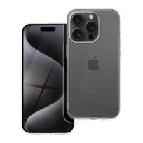 SKAIDRUS dėklas 2 mm IPHONE 15 Pro (kameros apsauga) skaidrus