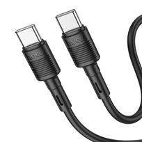 USB C į USB C kabelis Hoco 3A 60W 1 m X83 juodas