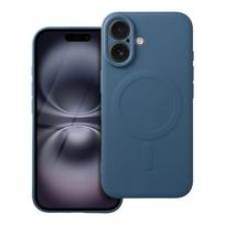 SILIKONO MAG COVER dėklas suderinamas su MagSafe IPHONE 16 mėlynas