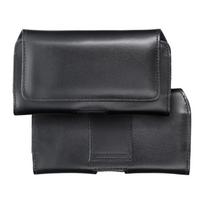 ROYAL universalus horizontalus odinis diržo dėklas XL dydžio IPHONE 13 PRO MAX / 14 PRO MAX / SAMSUNG S21 PLUS / S20 FE / A50 / A51 5G / HUAWEI P30 PRO / P40 PRO / OPPO A98 5G juodas