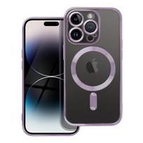 ELECTRO MAG COVER dėklas suderinamas su MagSafe iPhone 14 Pro tamsiai violetinės spalvos